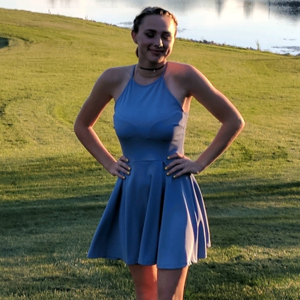 Periwinkle Color Dress 👗